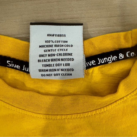 5ive Jungle &Co Kings County Yellow Men’s Medium Tshirt - Picture 3 of 10